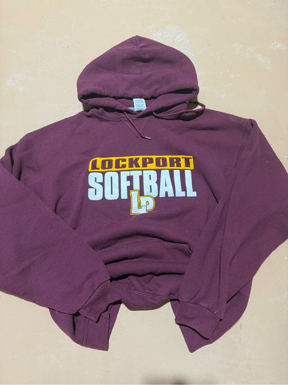 Softball Maroon Hoodie - Team Pullover